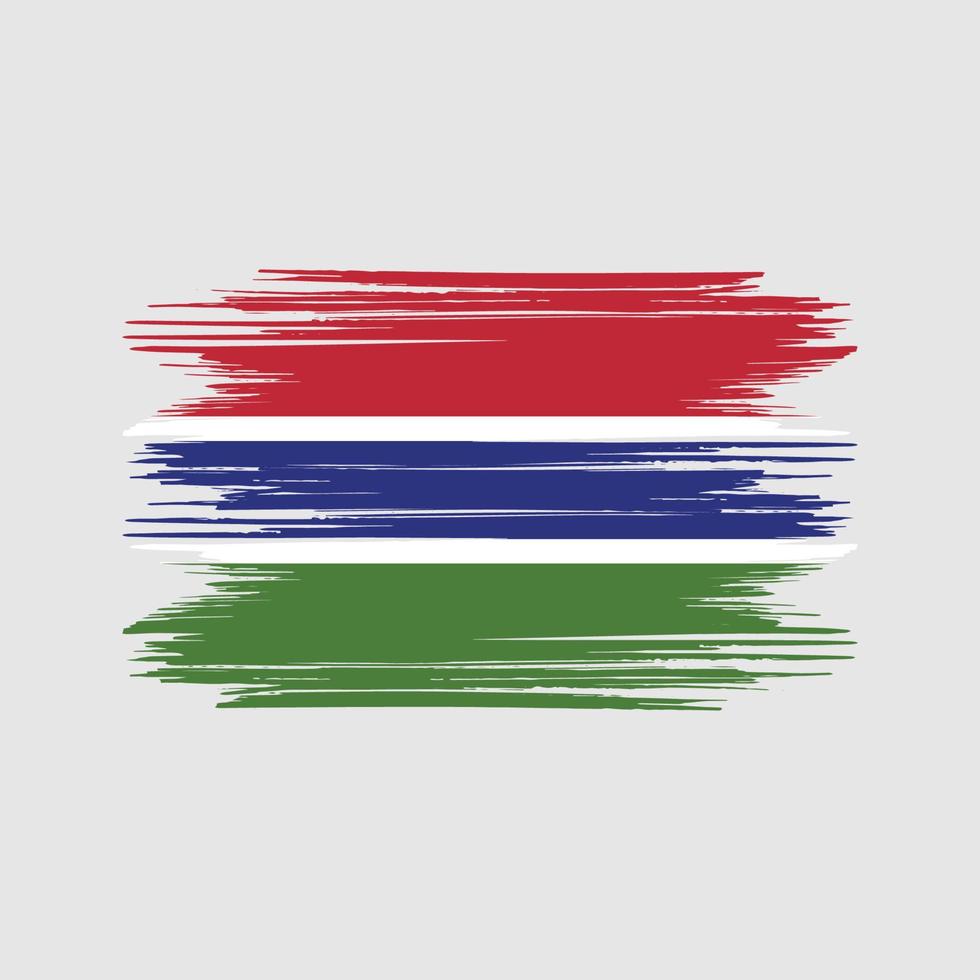 gambia flagga design fri vektor