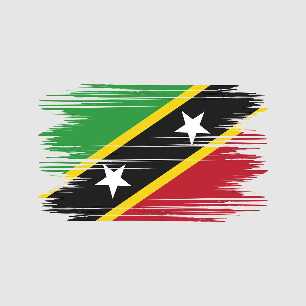 helgon kitts och nevis flagga design fri vektor