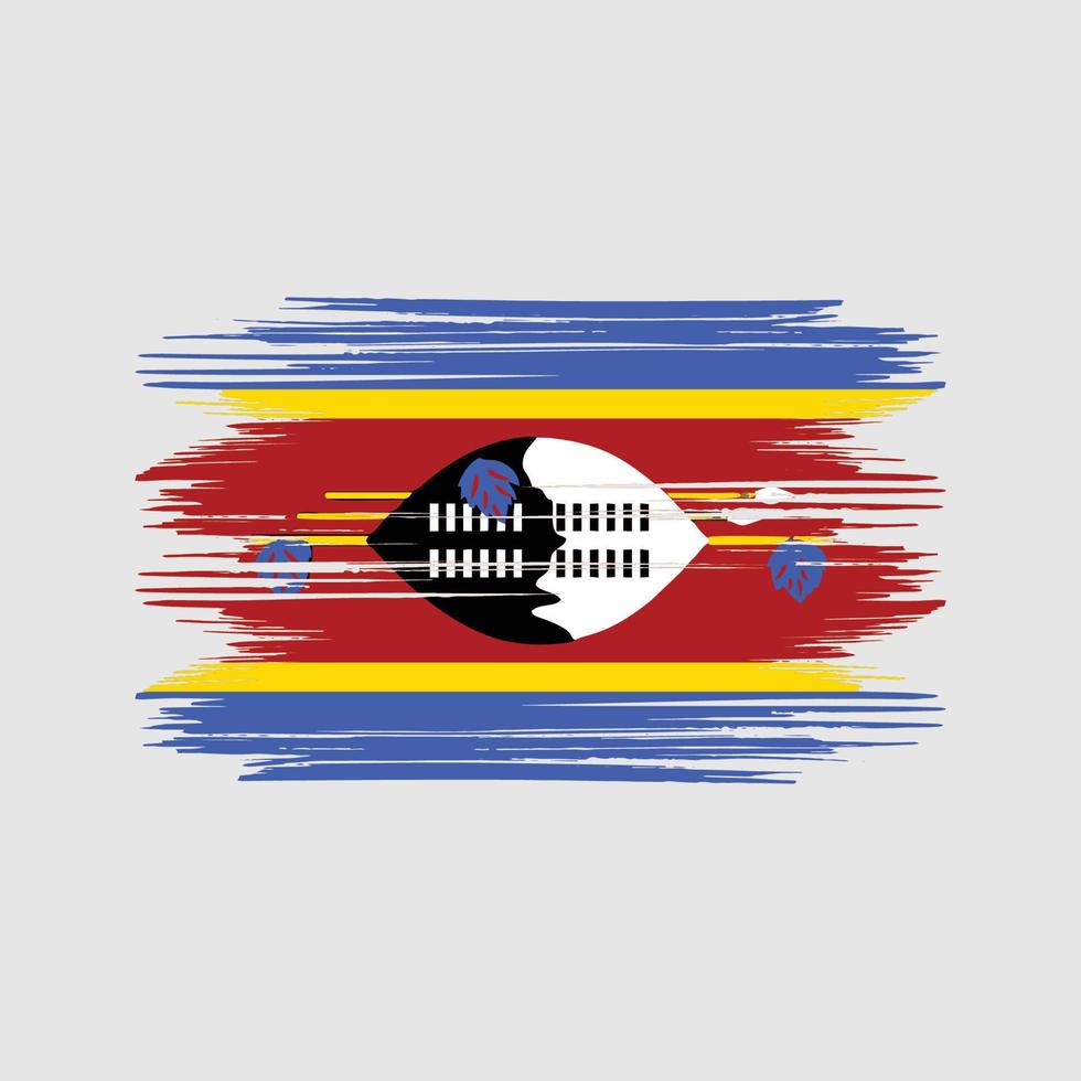 swasiland flag design kostenloser vektor