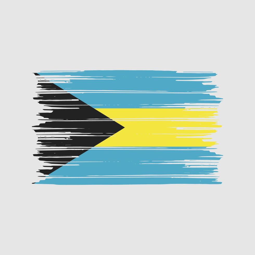 Bahamas flaggborste. National flagga vektor
