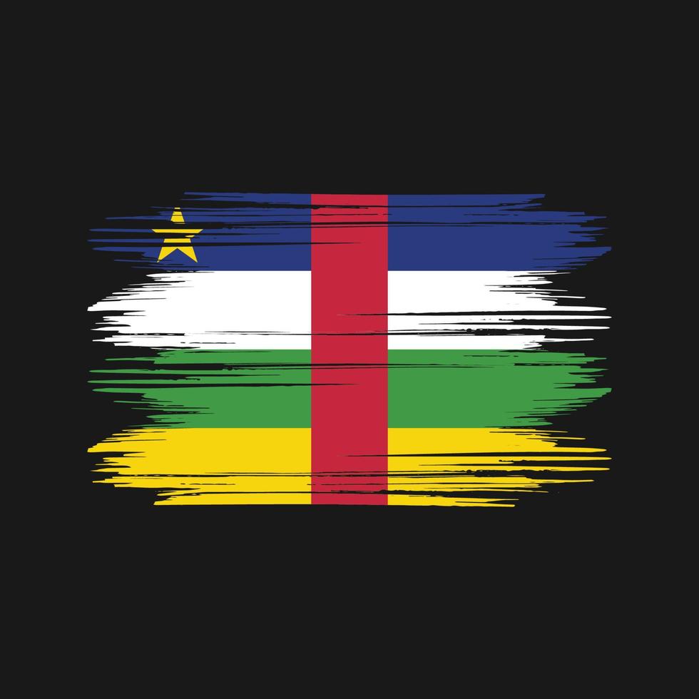 zentralafrikanischer flaggenentwurf freier vektor