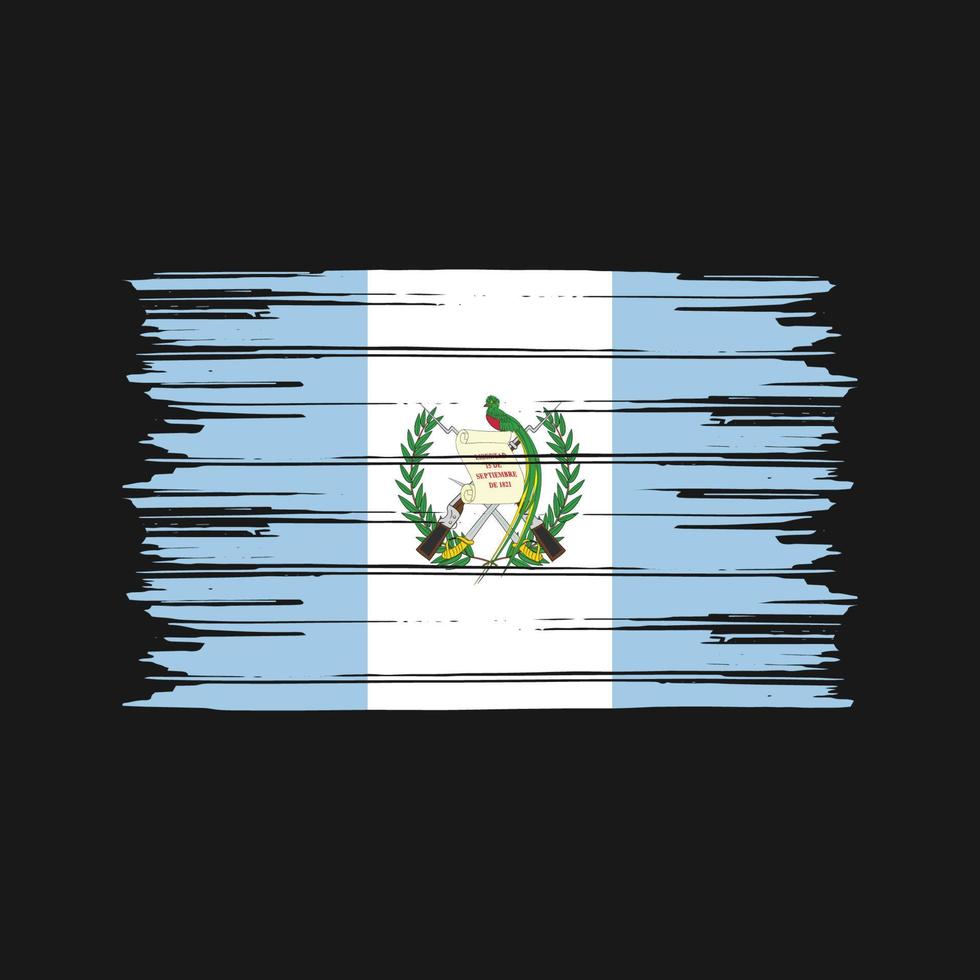 guatemala flaggborste. National flagga vektor