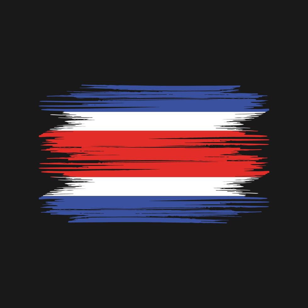 costa rica flag design kostenloser vektor