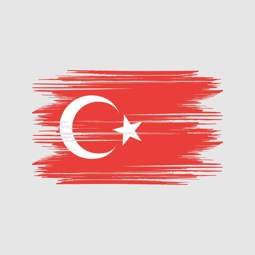 türkei flag design kostenloser vektor