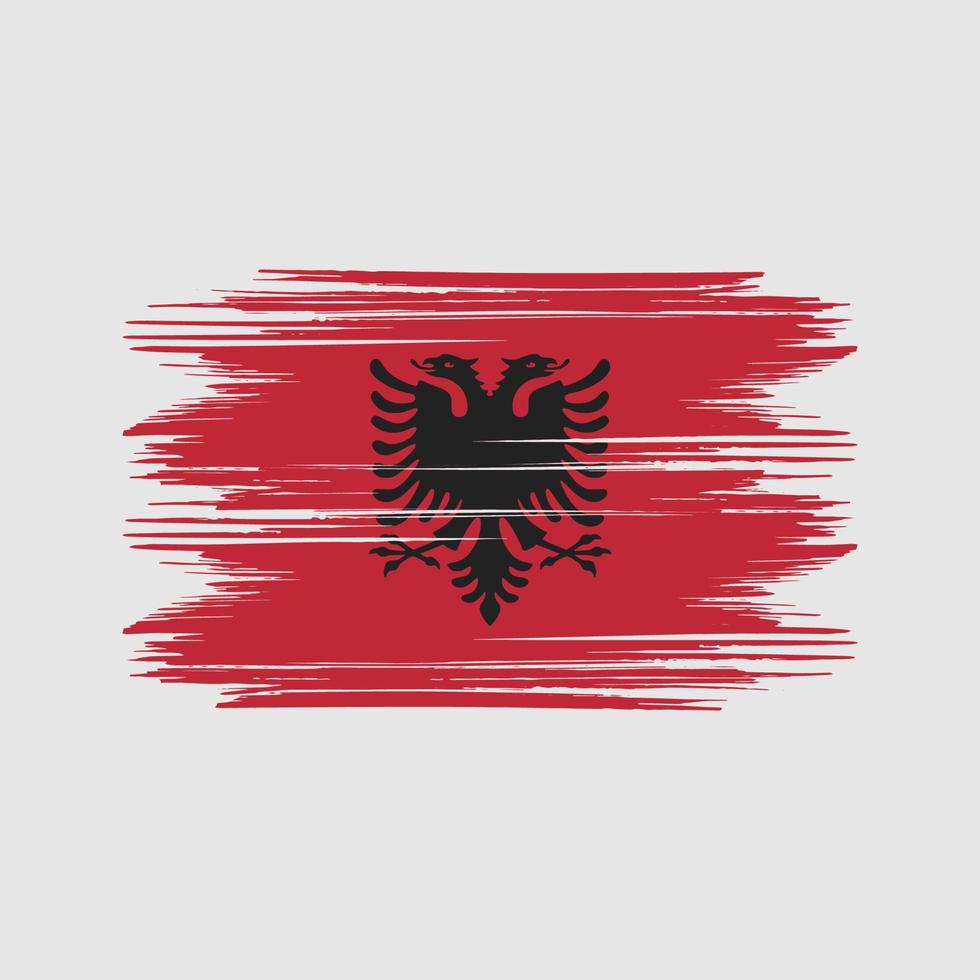albanien flaggendesign kostenloser vektor