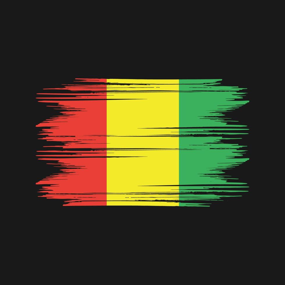 guinea flagga design fri vektor