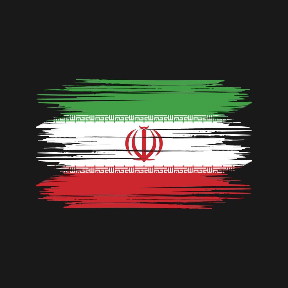 iran flagga design fri vektor