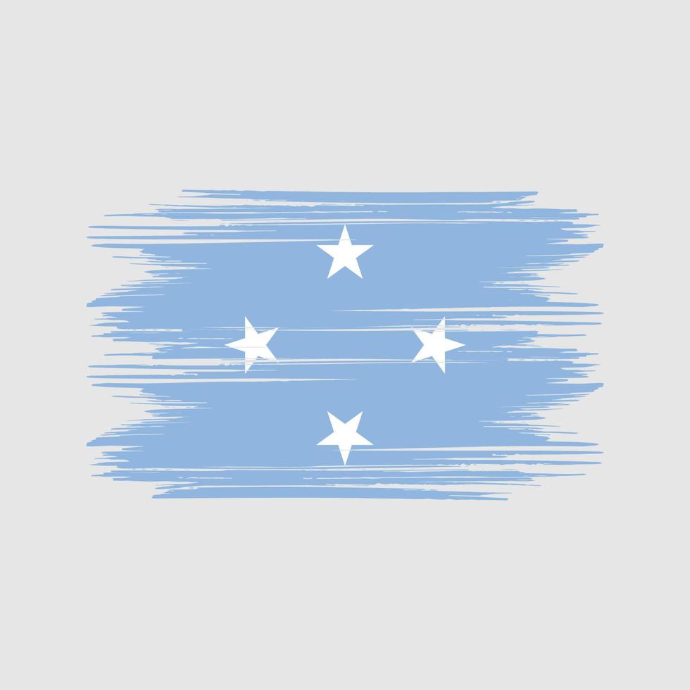 micronesia flagga design fri vektor