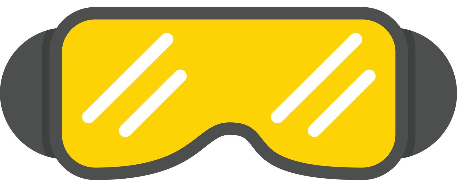 säkerhet glasögon platt ikon vektor