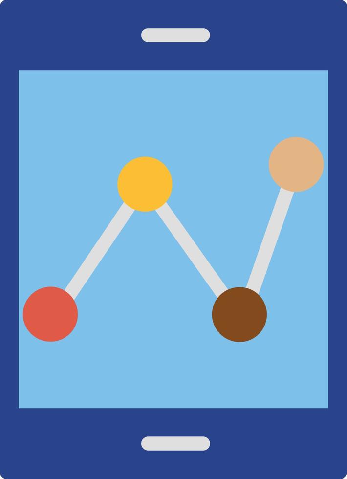 flaches Diagrammsymbol vektor