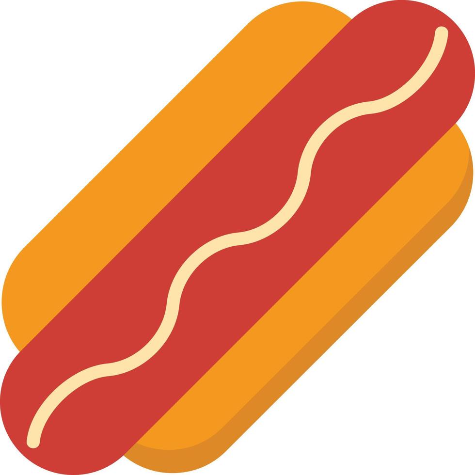Hot Dog Flat Icon vektor