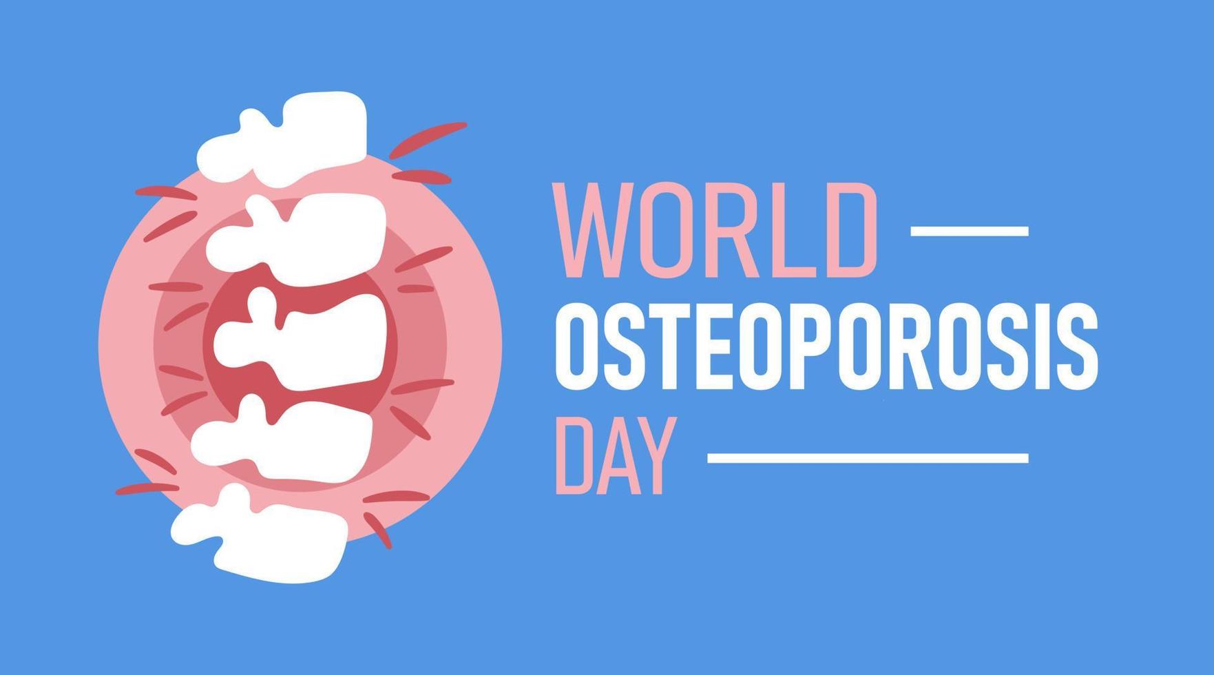 illustration av värld osteoporos dag begrepp 2 vektor