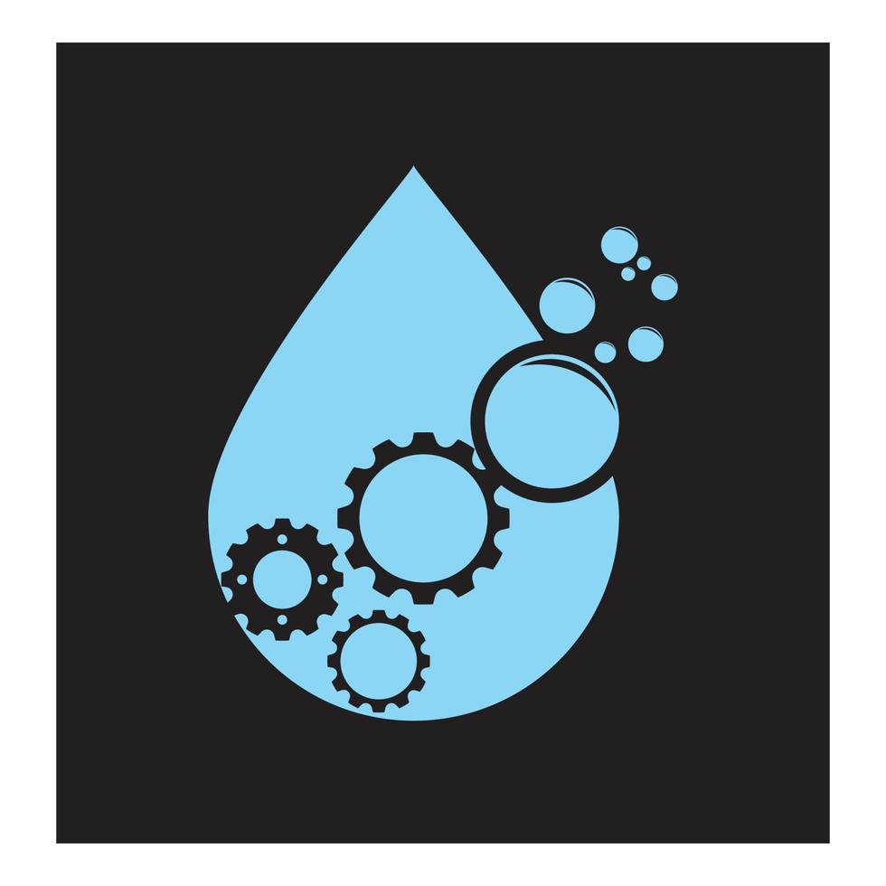 Wassertropfen Illustration Logo Vektordesign vektor