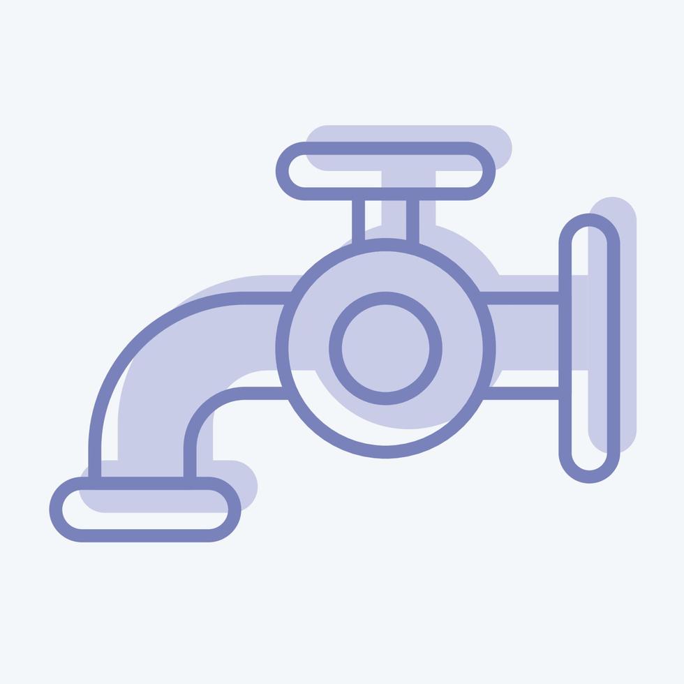 Symbol Wasser. im Zusammenhang mit dem Wäschesymbol. zweifarbiger Stil. einfaches Design editierbar. einfache Illustration, gut für Drucke vektor