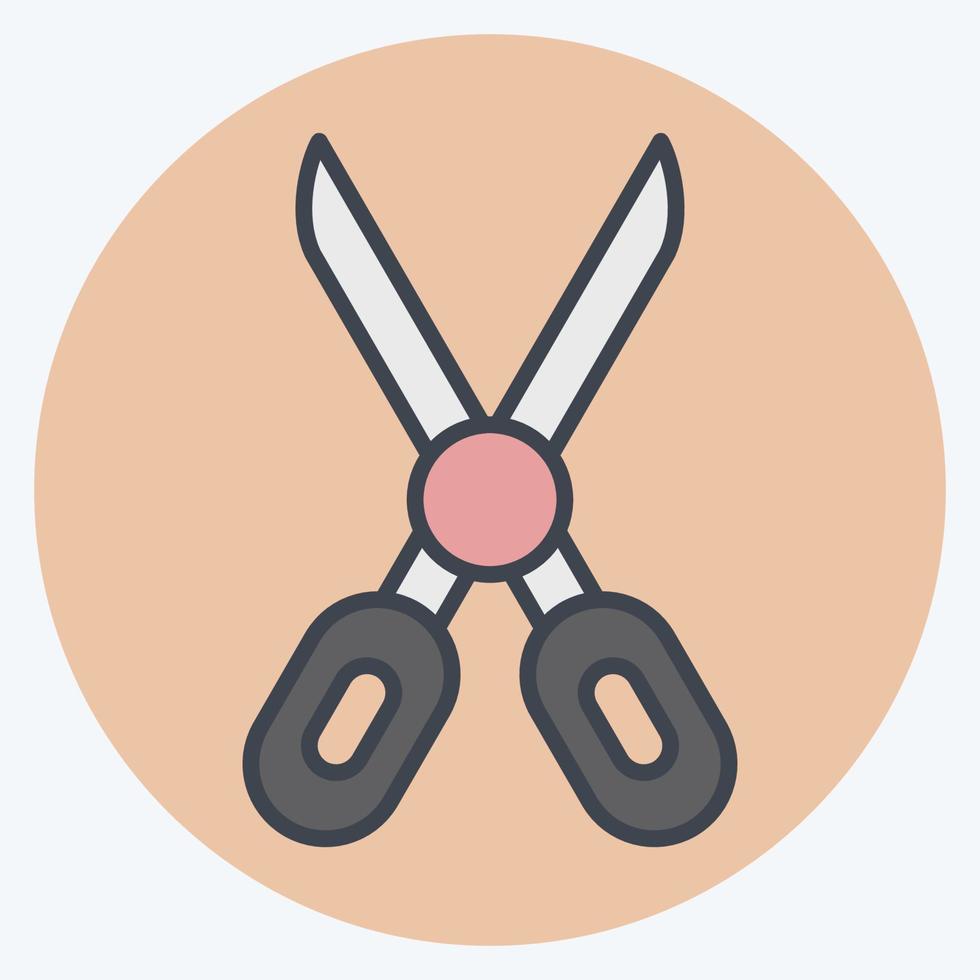 Reparatur von Icon-Kleidung. im Zusammenhang mit dem Wäschesymbol. Farbe Mate-Stil. einfaches Design editierbar. einfache Illustration, gut für Drucke vektor