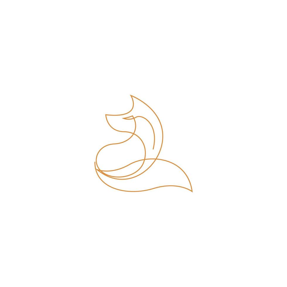 Fuchs-Symbol-Logo-Design-Illustration vektor