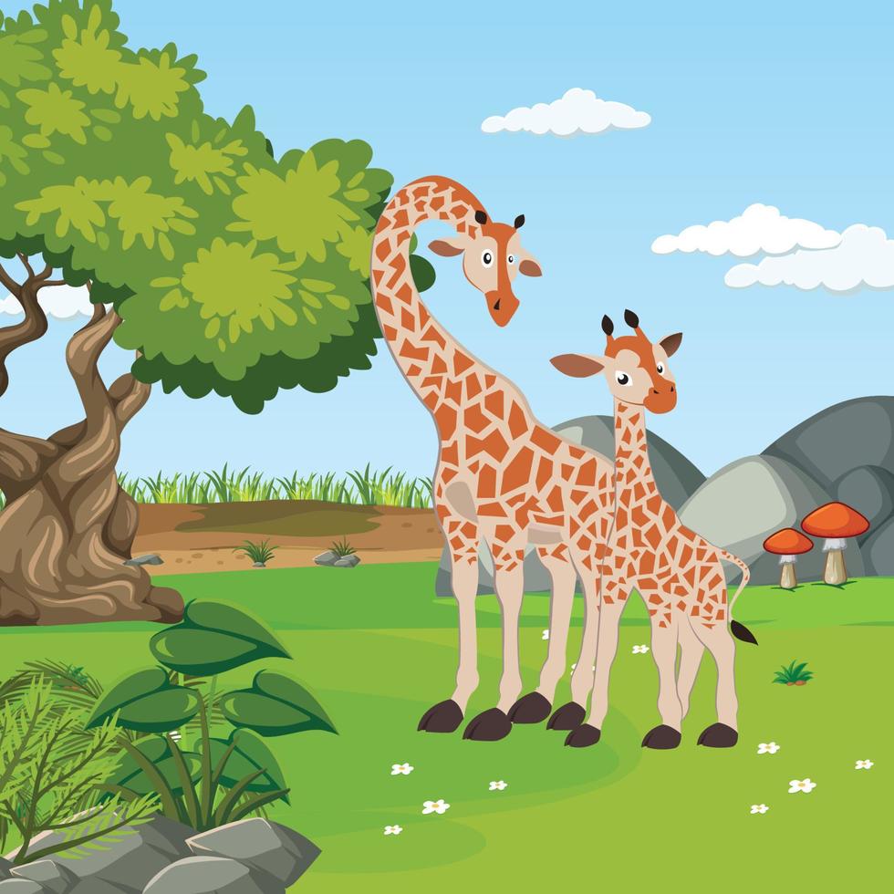 Giraffen-Sieger-Design vektor