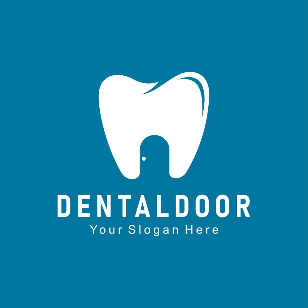dental dörr logotyp vektor