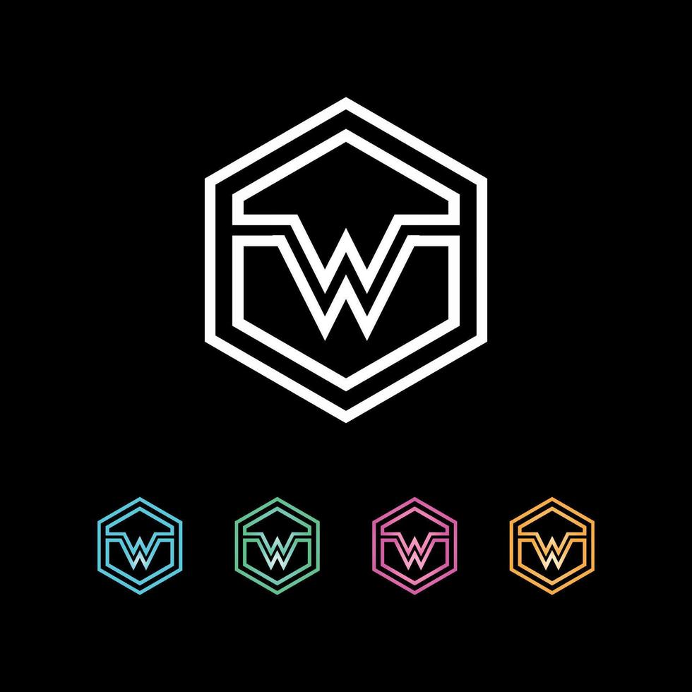 Mehrzweck-Hexa-Logo-Design vektor