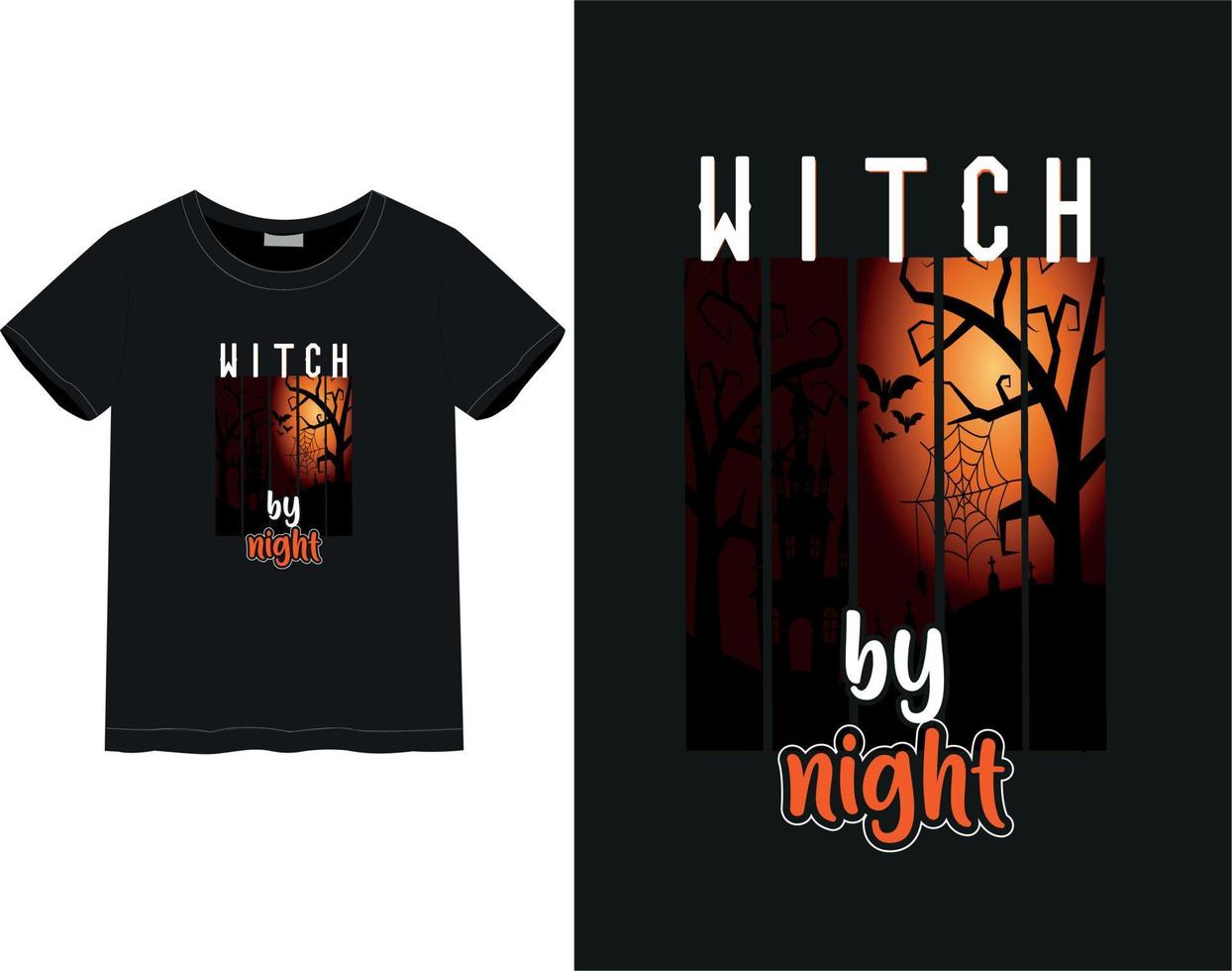 halloween dag t-shirt vektor