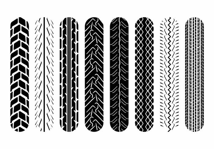 Motorrad-Reifen-Markierungen vektor