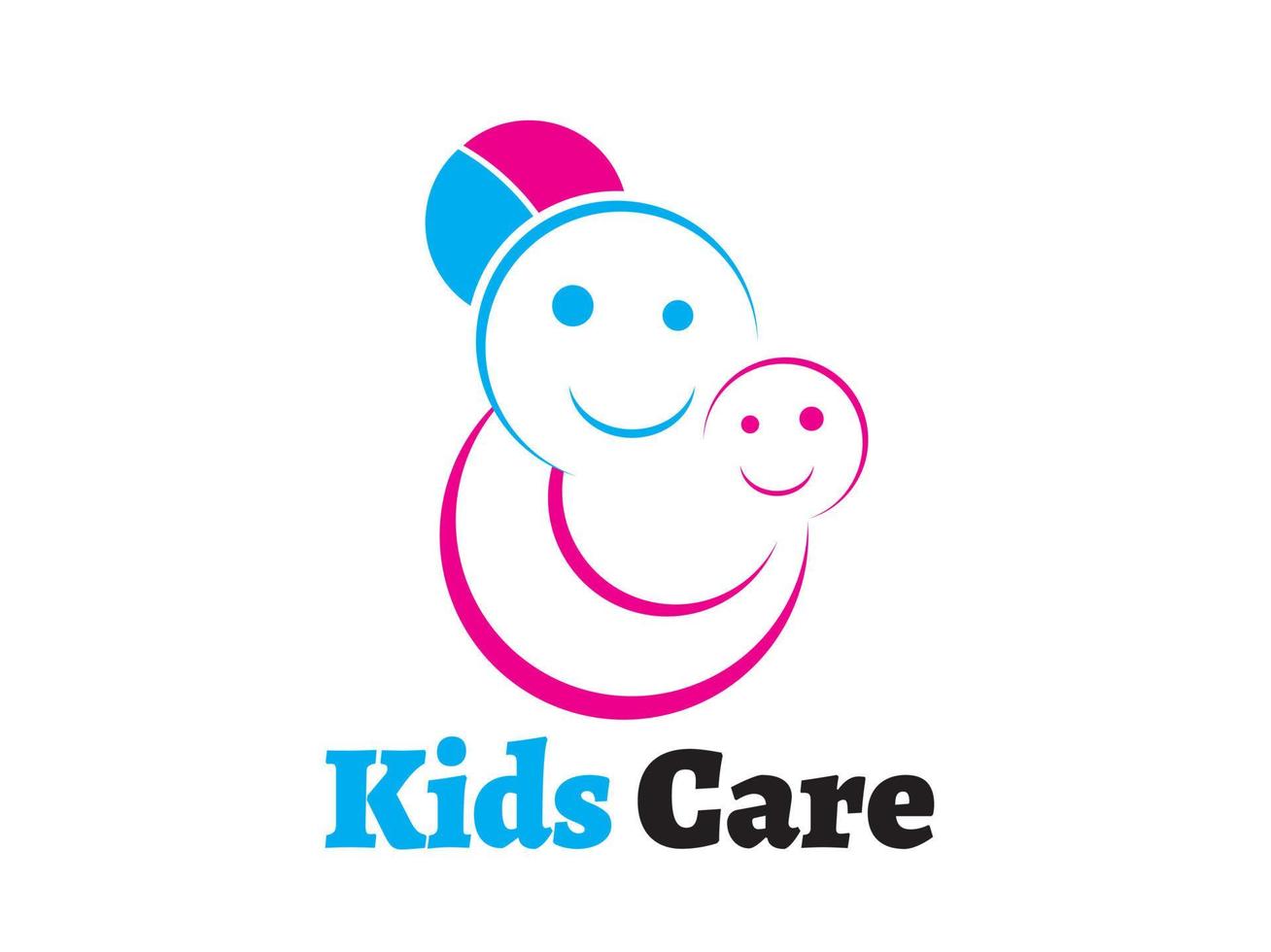 Kinderpflege-Logo vektor