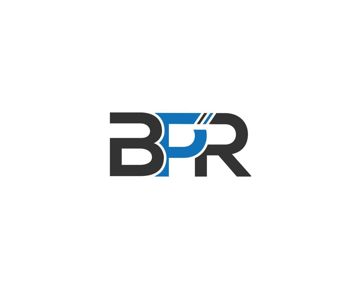 kreative moderne bpr-Brief-Logo-Icon-Design-Vektor-Symbol-Illustration. vektor