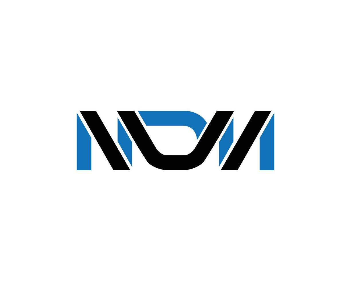 brev mdm logotyp design platt ikon modern vektor begrepp illustration.