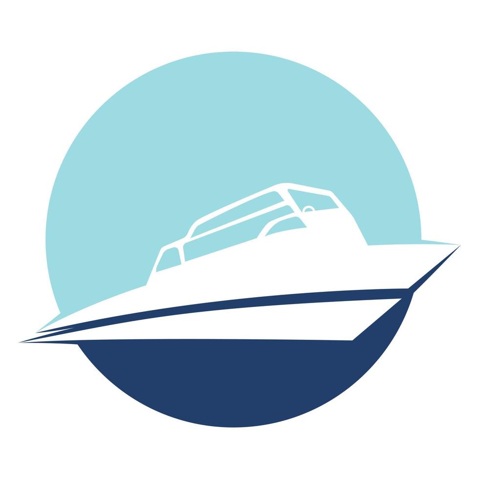 Segelboot-Vektor-Logo-Design. Segelboot-Symbol. vektor