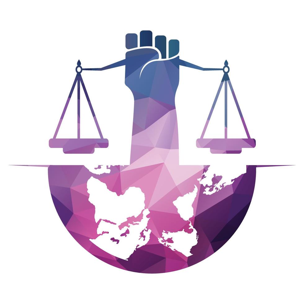 Law Balance und Anwaltsmonogramm-Logo-Design. Balance-Logo-Design in Bezug auf Anwalt, Anwaltskanzlei oder Anwälte. vektor