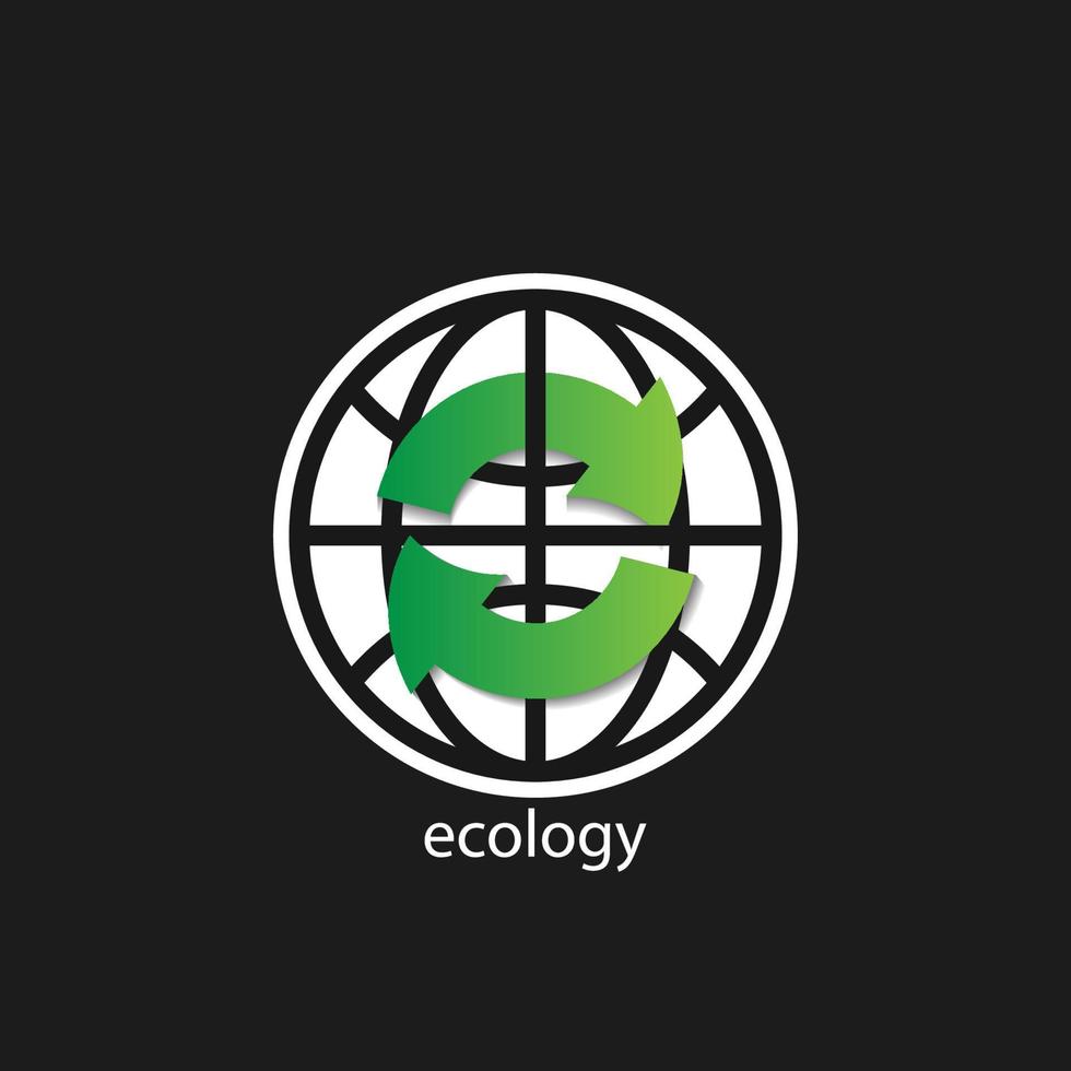 Ökologie-Logo-Vektor vektor