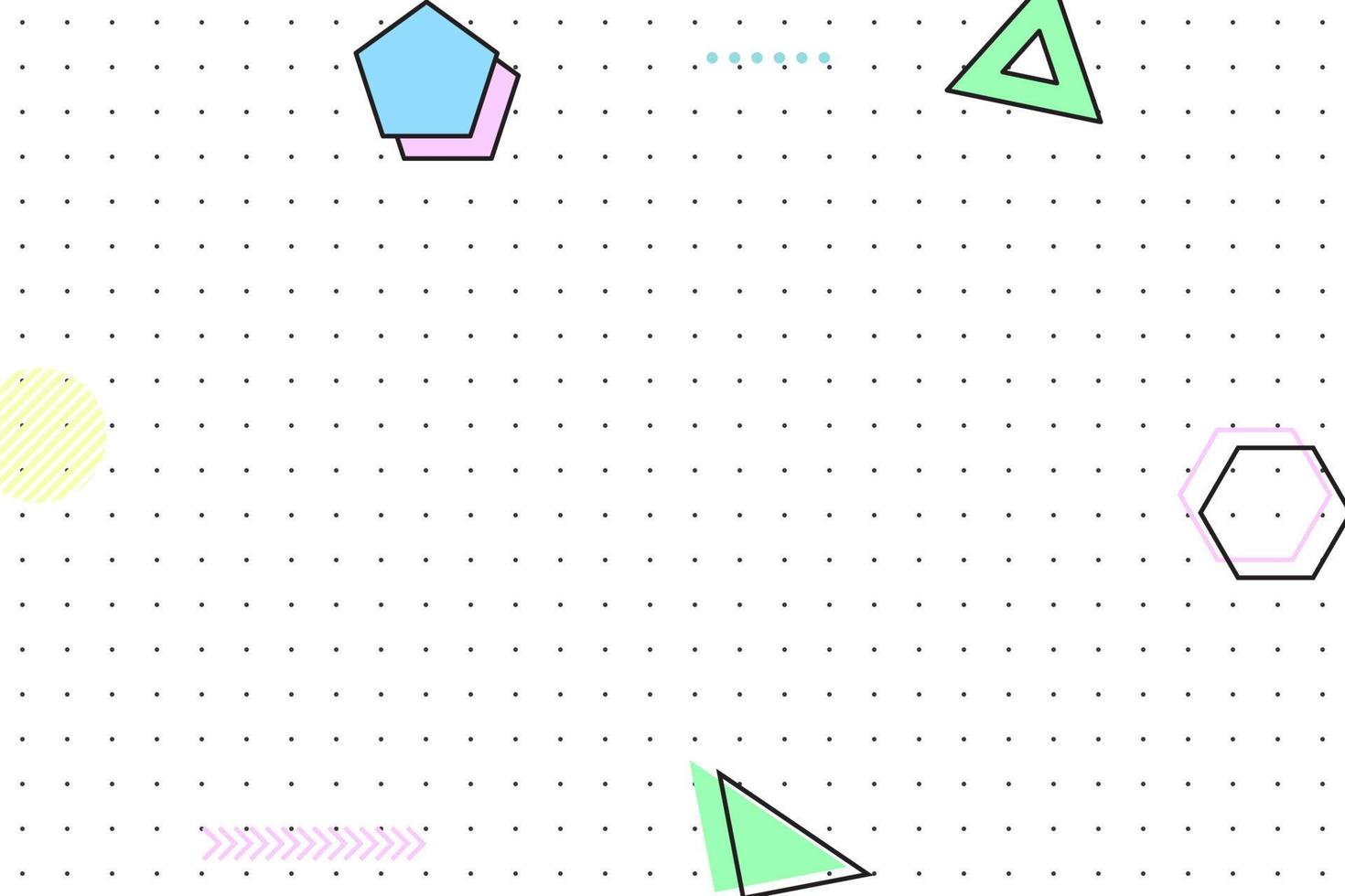 platt prickad rutnät geometrisk memphis bakgrund vektor