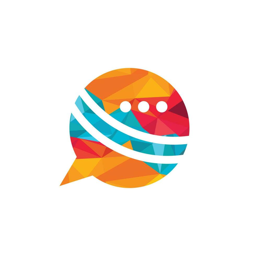 Chat-Cricket-Vektor-Logo-Design. Cricket-Talk-Logo-Konzept. vektor