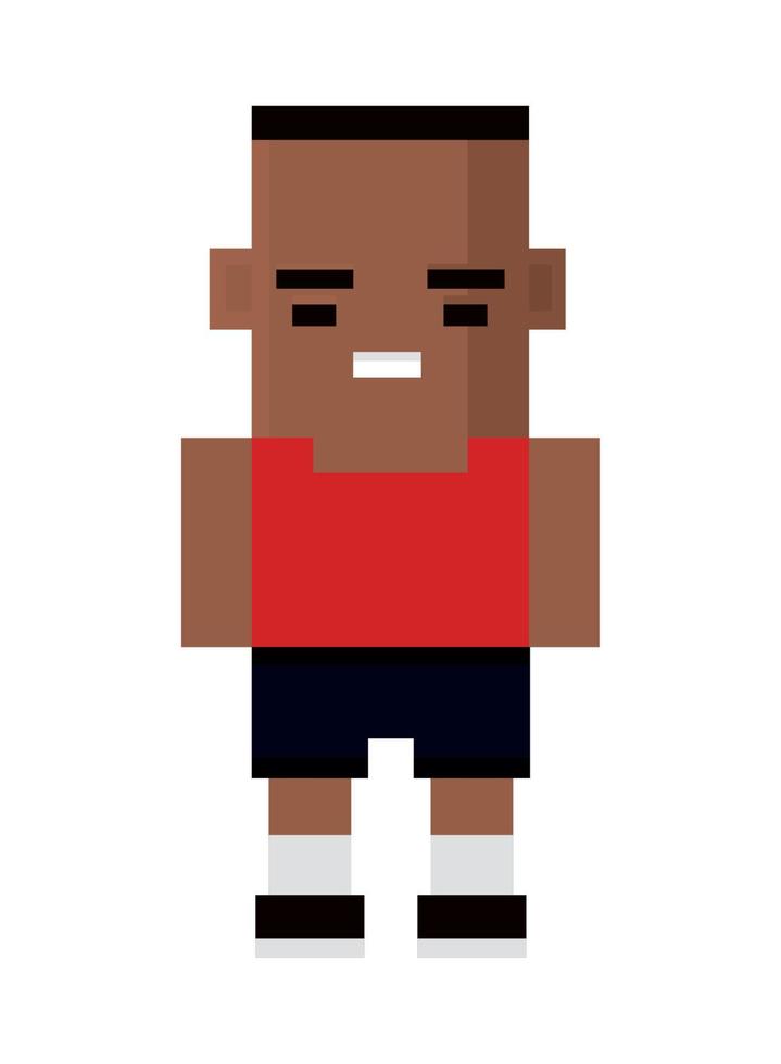 sport man pixel 8 bit vektor