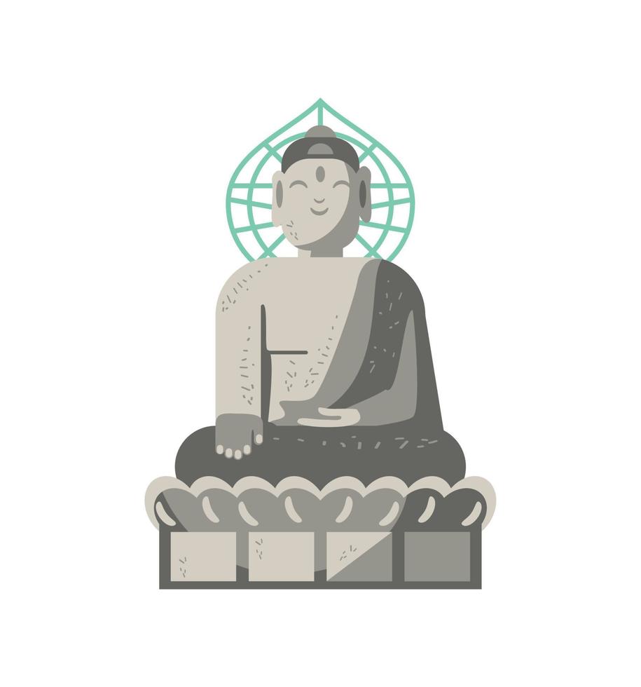 Buddha-Statue-Symbol vektor