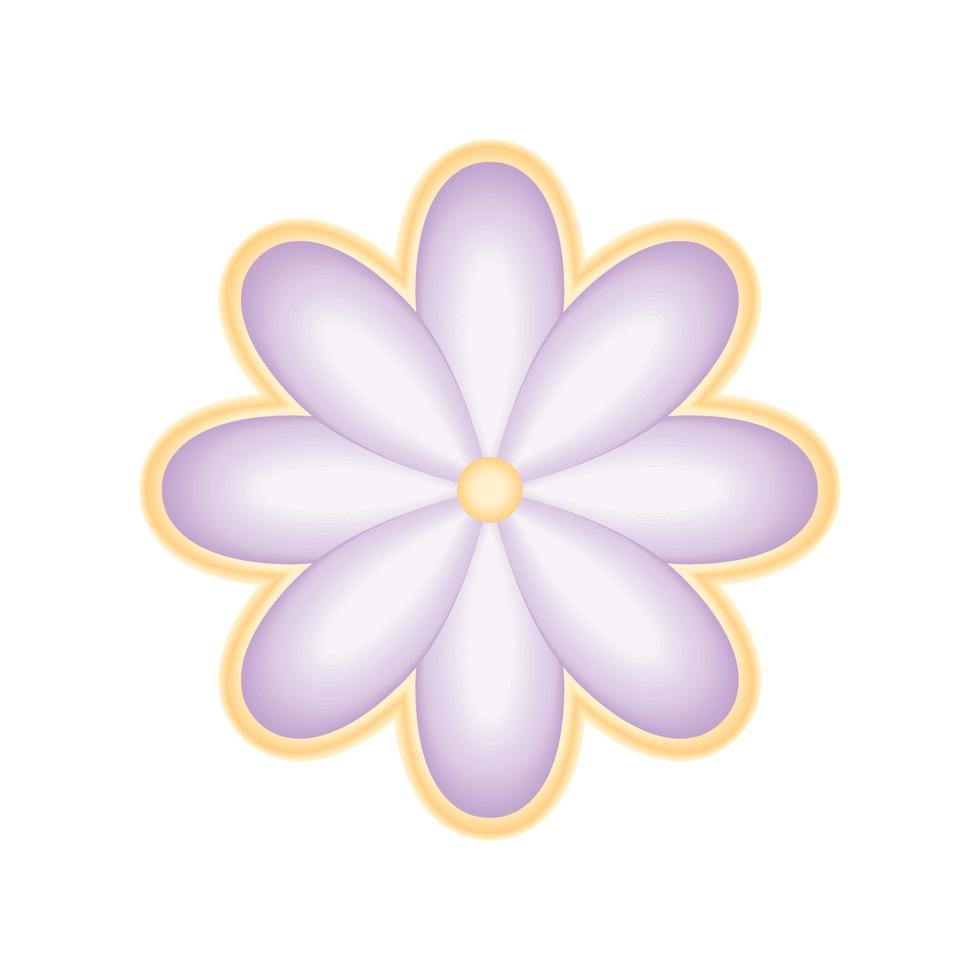 blomma ikonen isolerade vektor