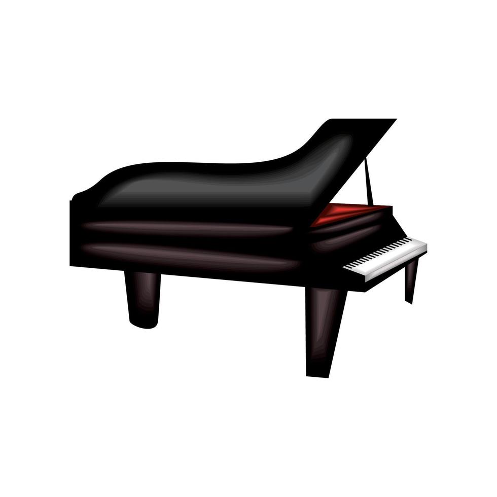 realistisk piano instrument vektor