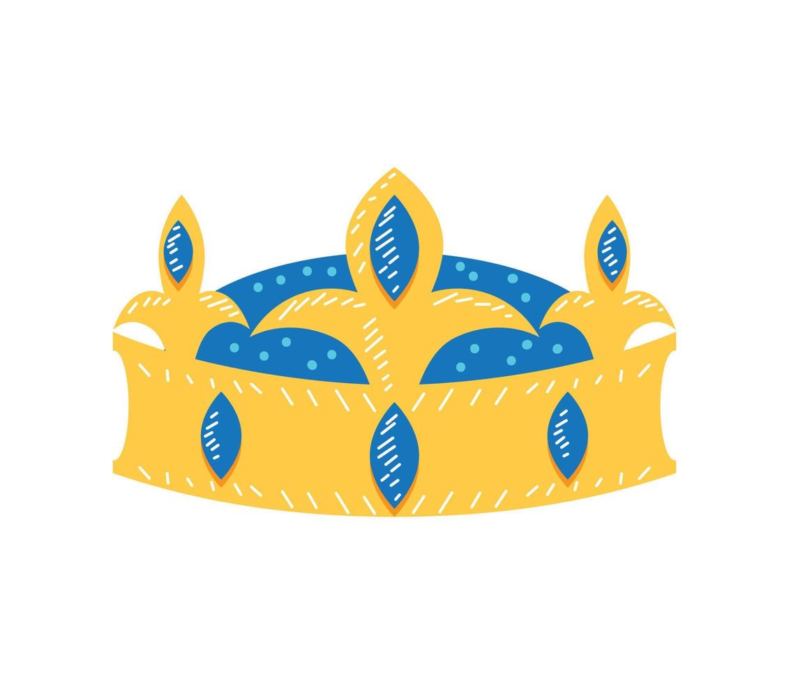 kunglig monark krona vektor