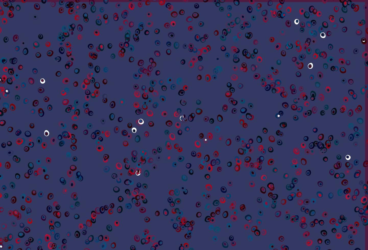 hellblauer, roter Vektorhintergrund mit Punkten. vektor