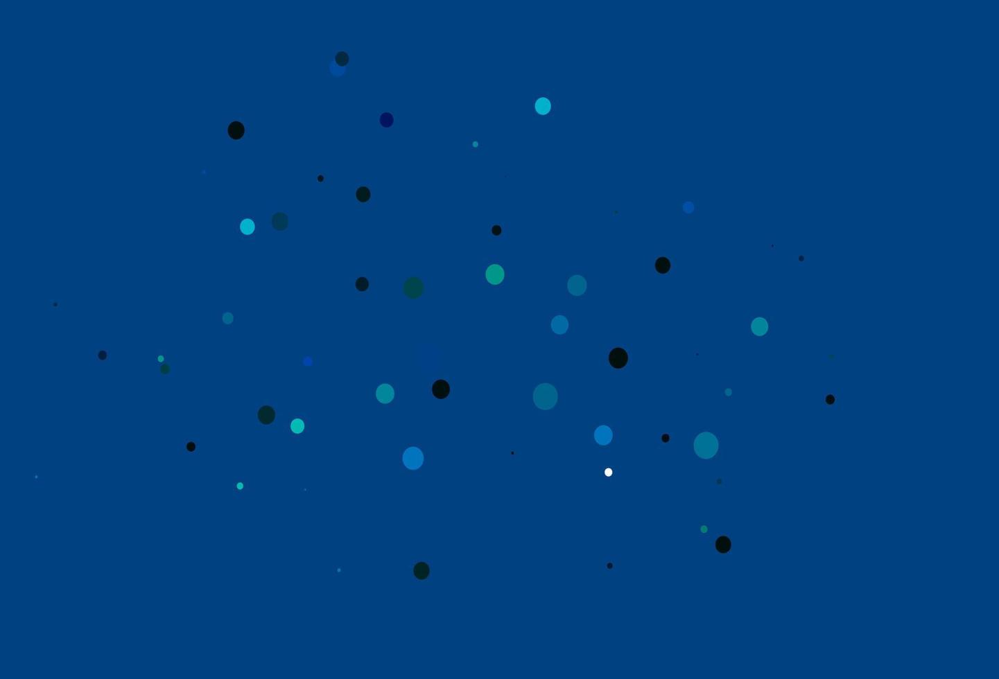 hellblaue, grüne Vektorschablone mit Kreisen. vektor