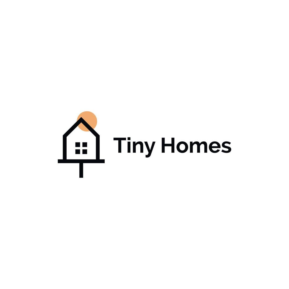 Tiny Homes-Logo-Design vektor