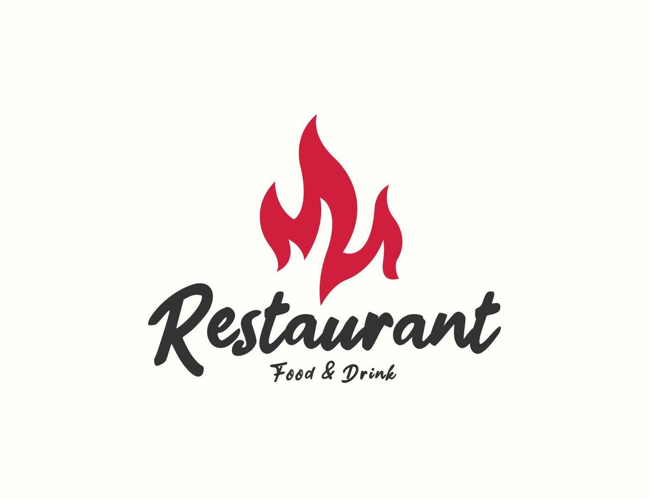 Restaurant-Logo-Design vektor