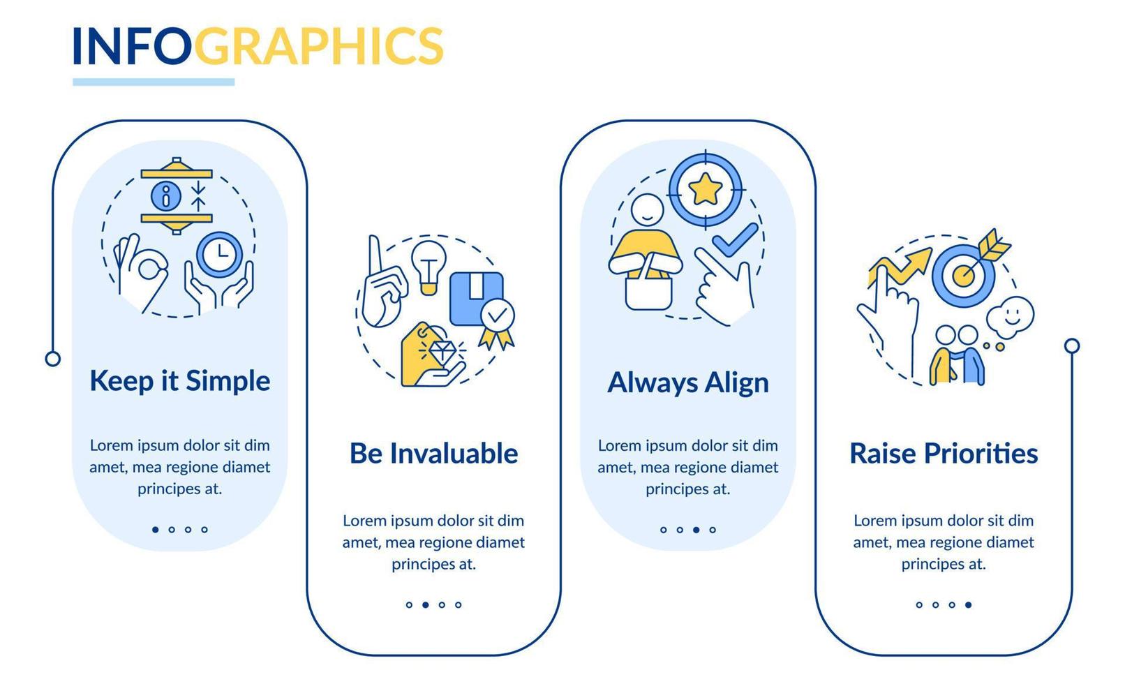 kommunikation komponenter rektangel infographic mall. försäljning. data visualisering med 4 steg. redigerbar tidslinje info Diagram. arbetsflöde layout med linje ikoner. vektor