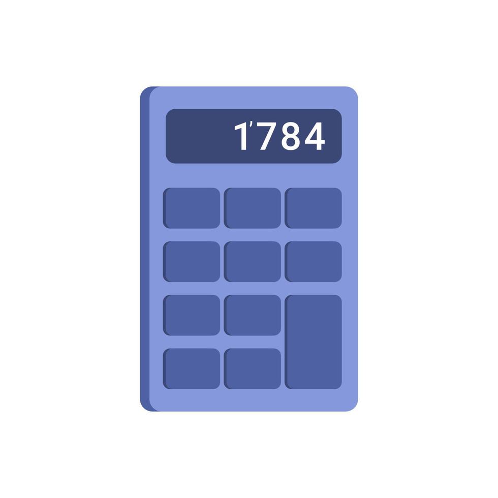 kalkylator ikon isolerat på vit bakgrund vektor