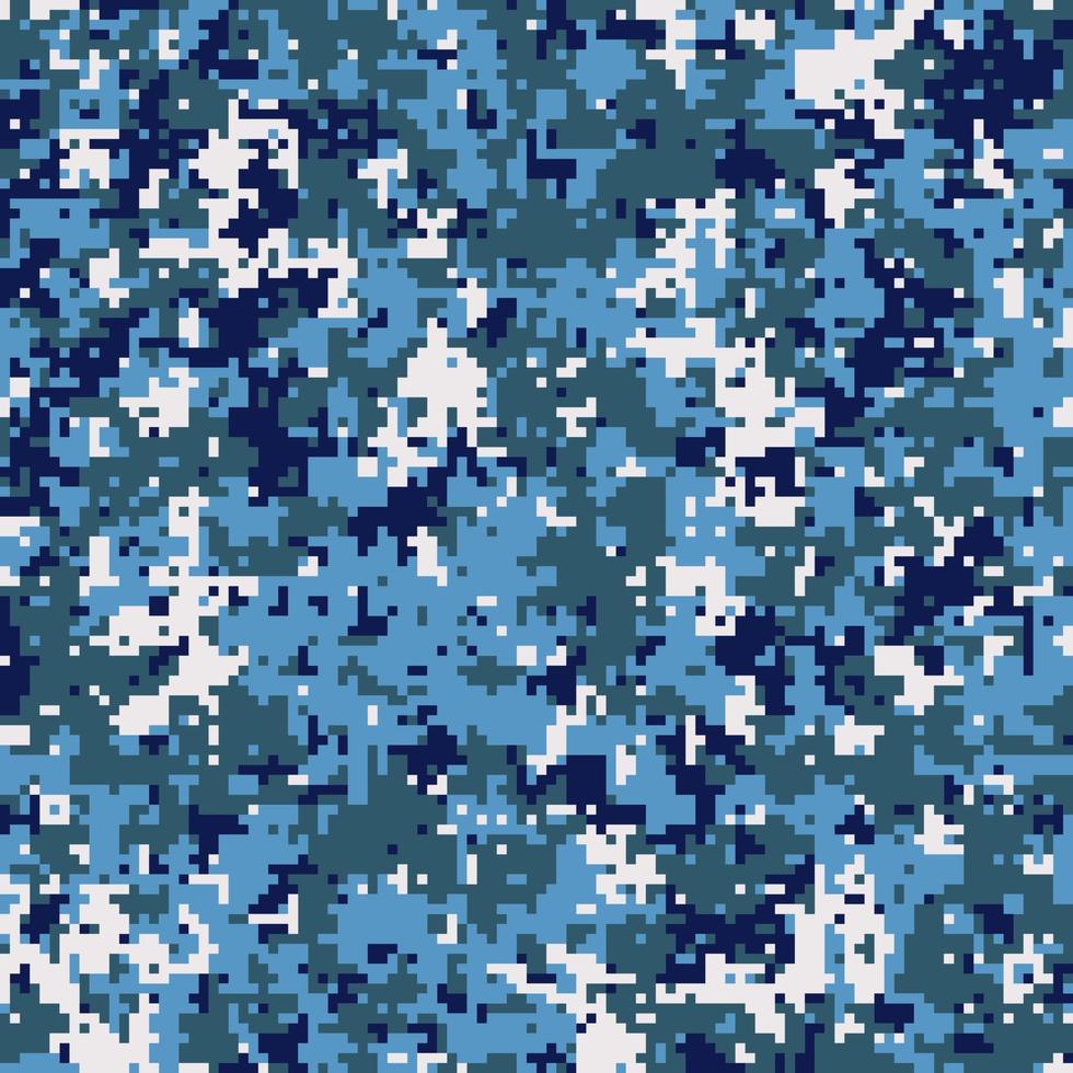 Pixeltarnung für eine Soldatenarmeeuniform. modernes Camouflage-Stoffdesign. digitaler militärischer Vektorhintergrund. vektor