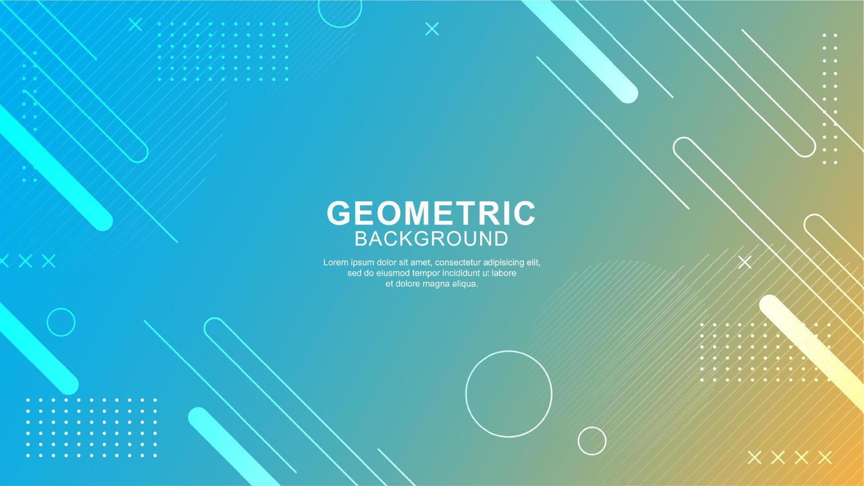 geometrischer formhintergrund mit modernem design vektor