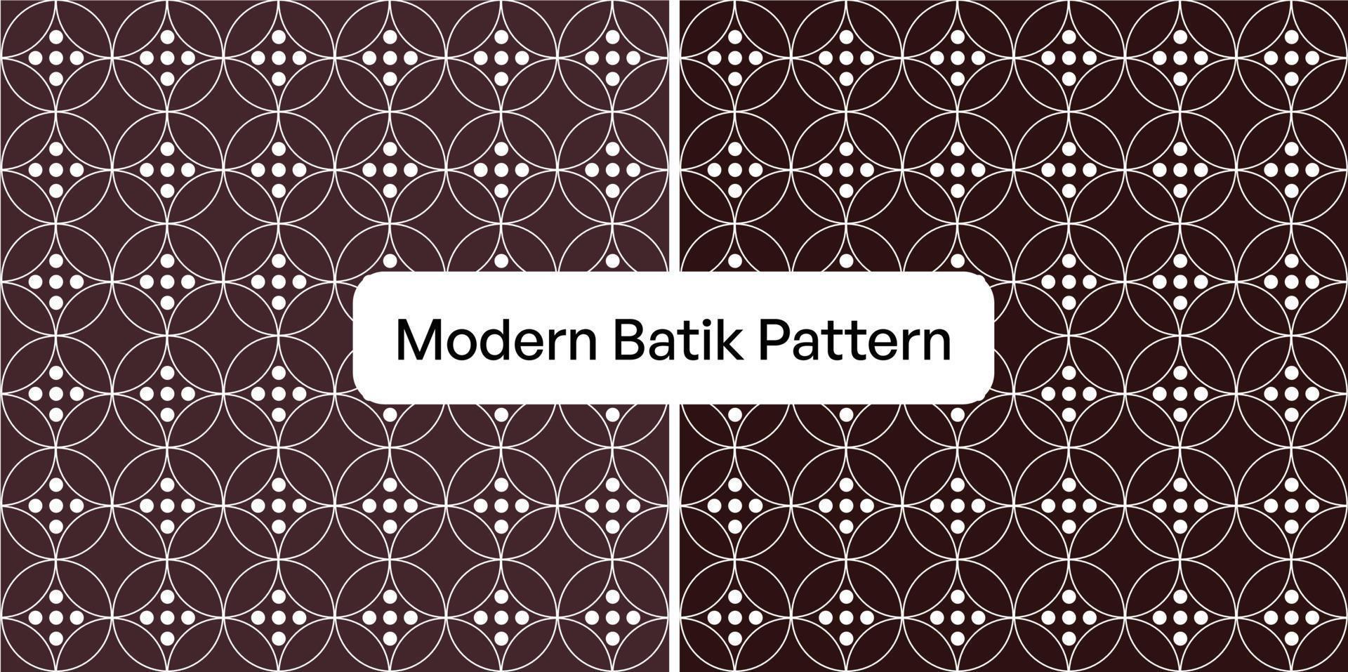 modernes batikmuster namens kawung aus dem indonesischen landvektor vektor