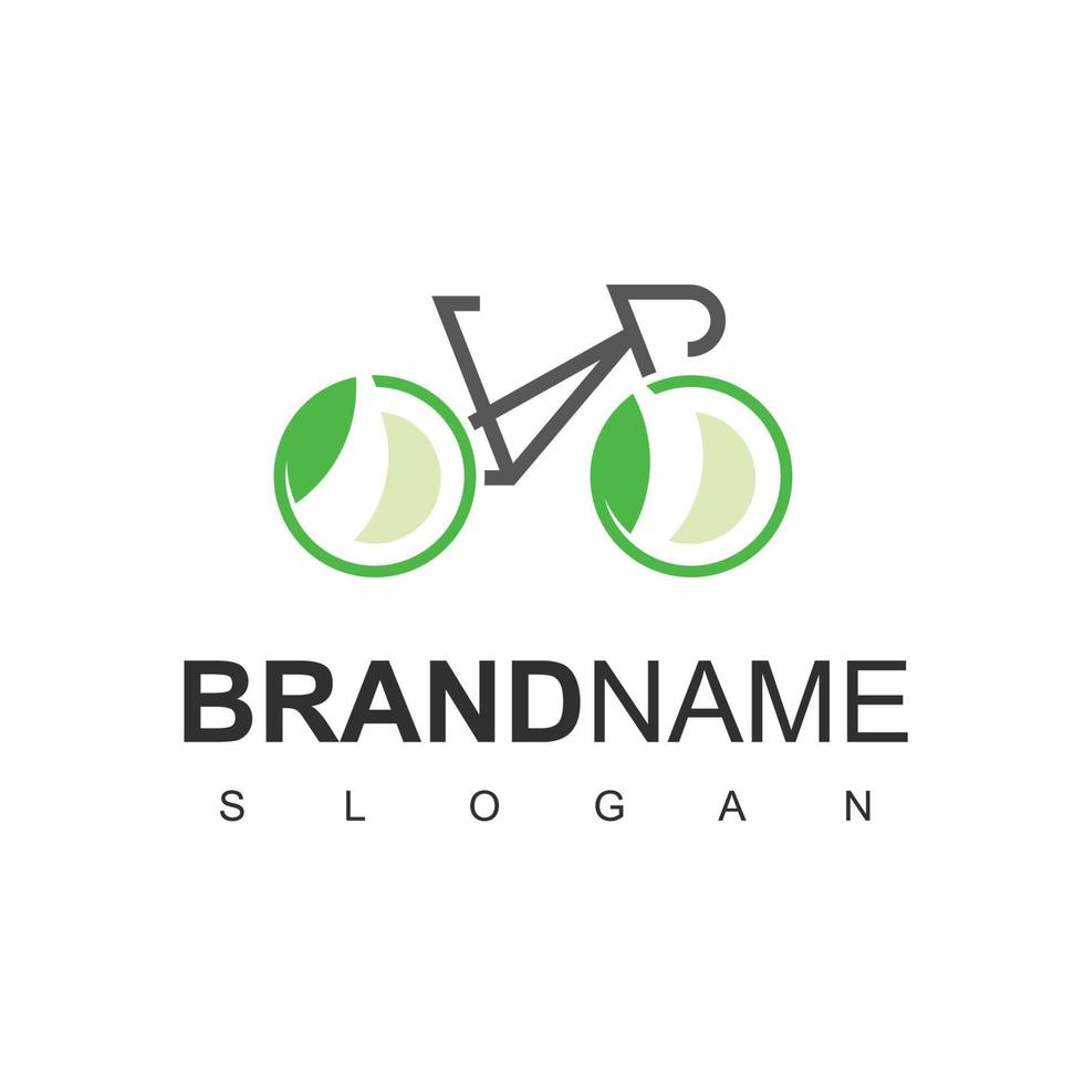 eco cykel logotyp design mall grön cykel begrepp vektor