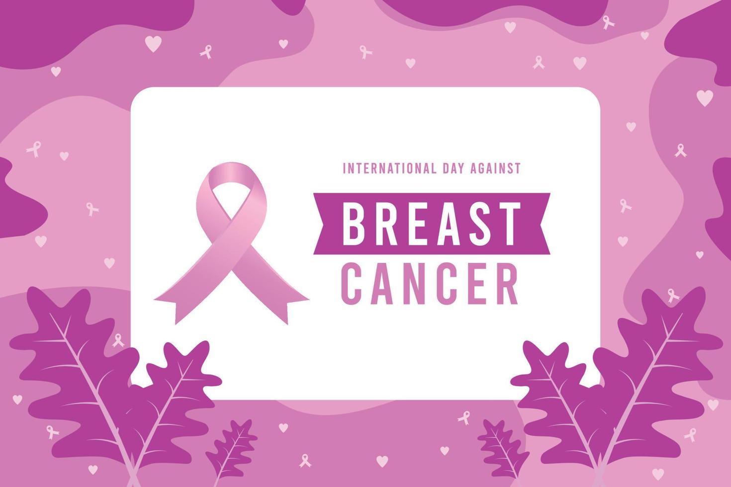 bröst cancer medvetenhet månad bakgrund design med realistisk rosa silke band vektor