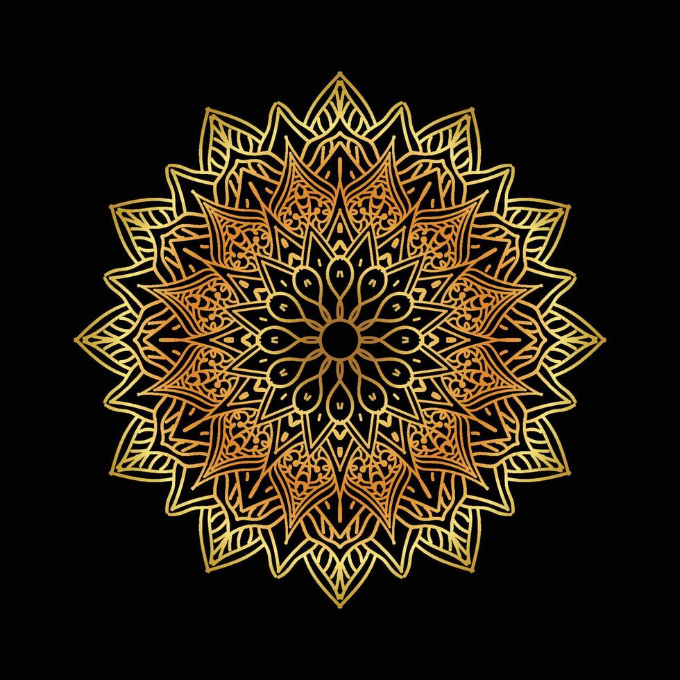 Luxus-Mandala-Hintergrunddesign vektor